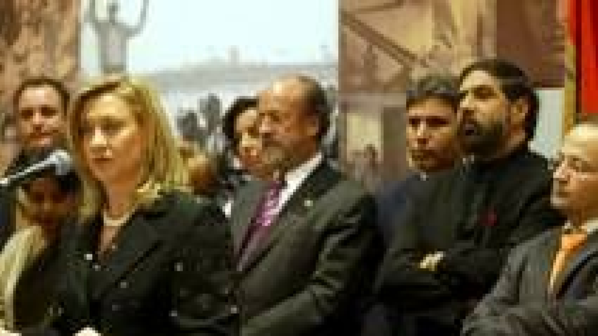 La consejera de Hacienda, Pilar del Olmo, en la inauguración de la Casa de la India en Valladolid