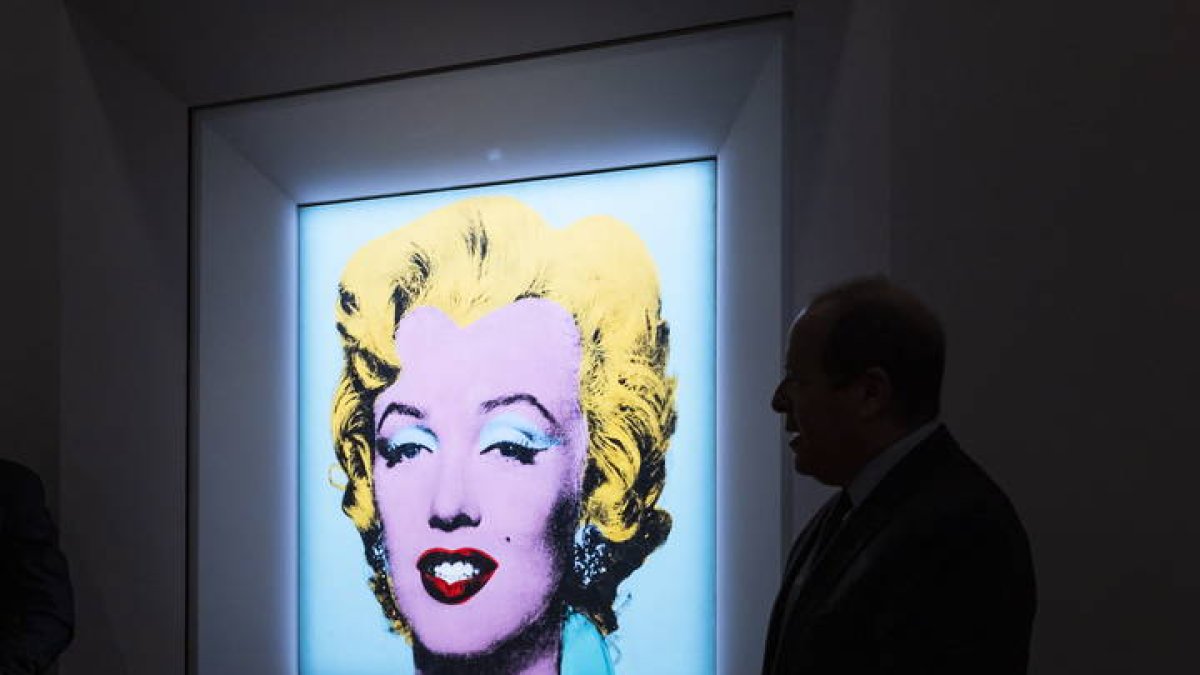 El icónico retrato de Marilyn Monroe se subasta. JUSTIN LANE
