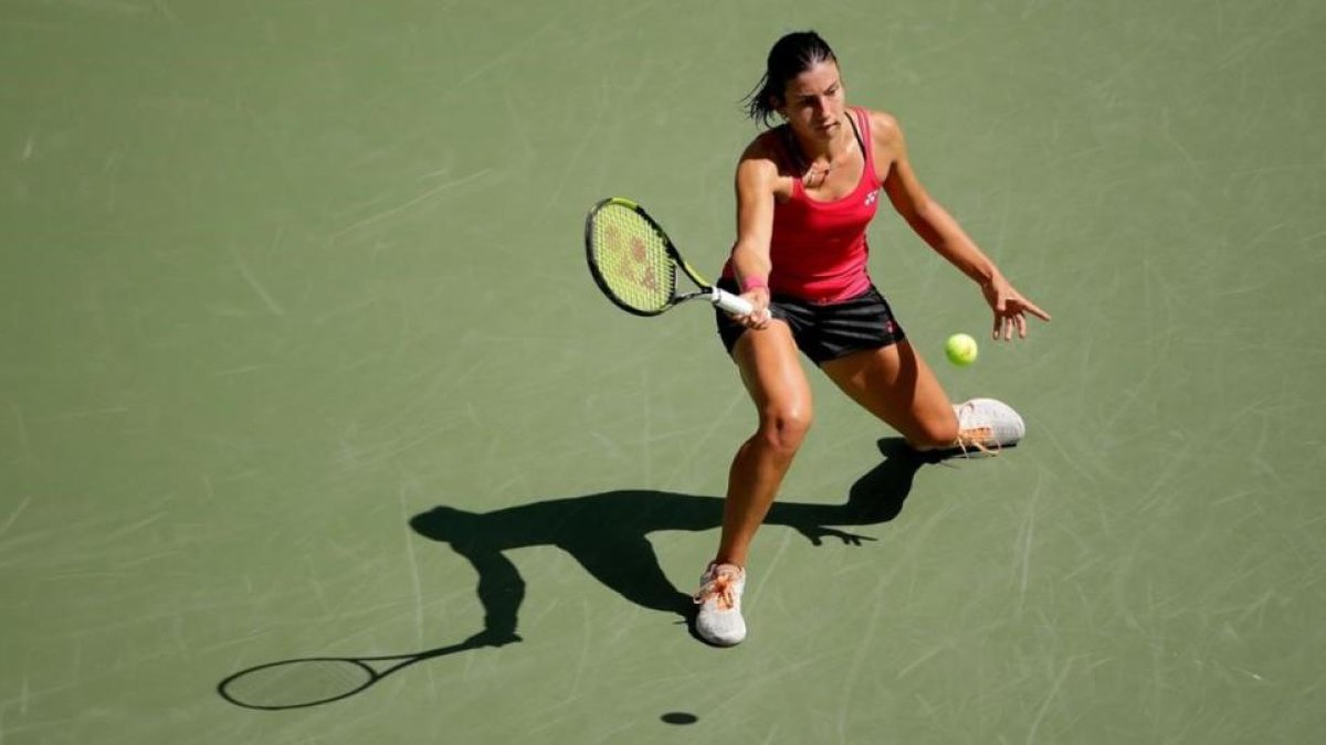 Sevastova, en su partido de este domingo contra Konta.