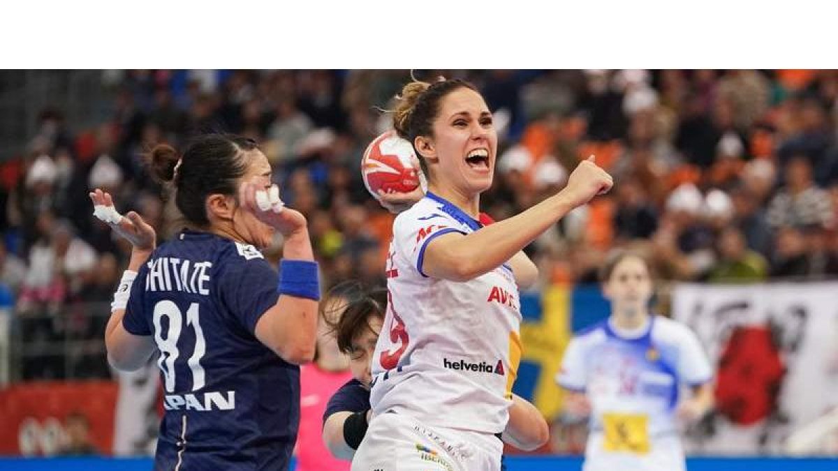 La leonesa Mireya González viajará rumbo a Tokio junto al resto de la selección española de balonmano para disputar los Juegos. H. Y.