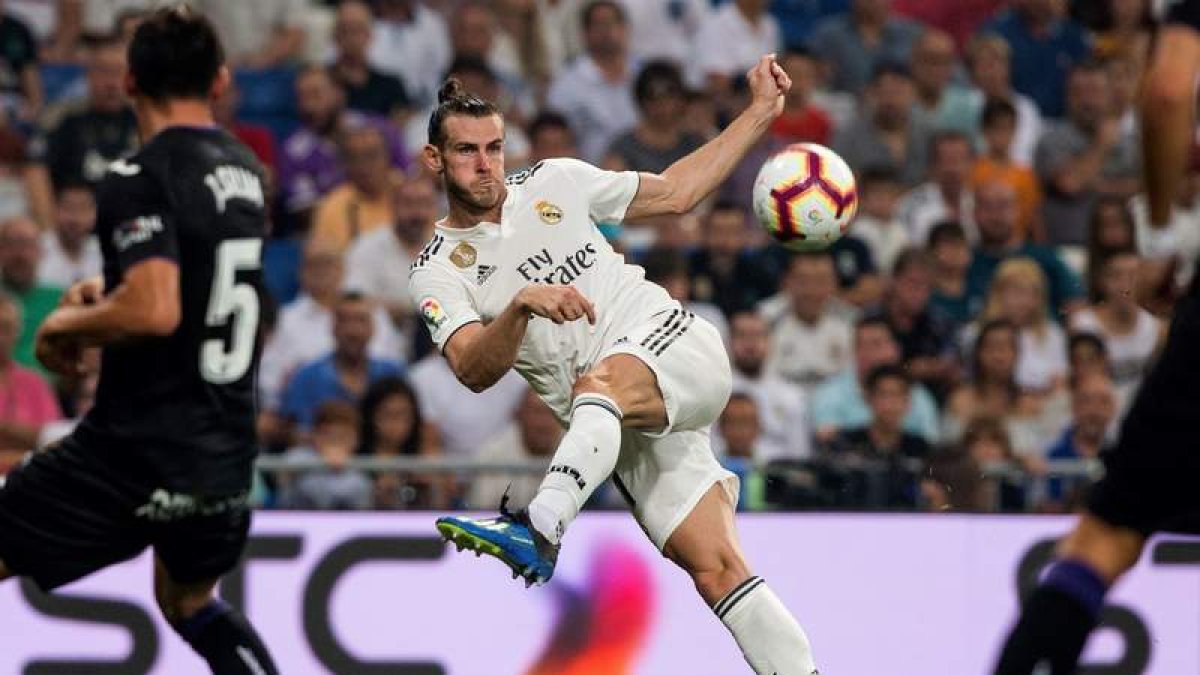 Bale abrió el marcador para el Real Madrid a los 17 minutos de juego en un partido que los blancos acabaron con goleada. JIMÉNEZ