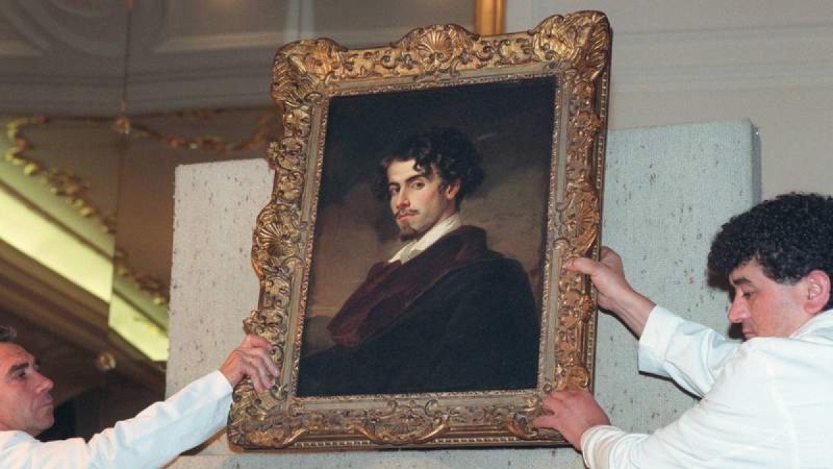 Retrato del poeta Gustavo Adolfo Bécquer, pintado por su hermano Valeriano.