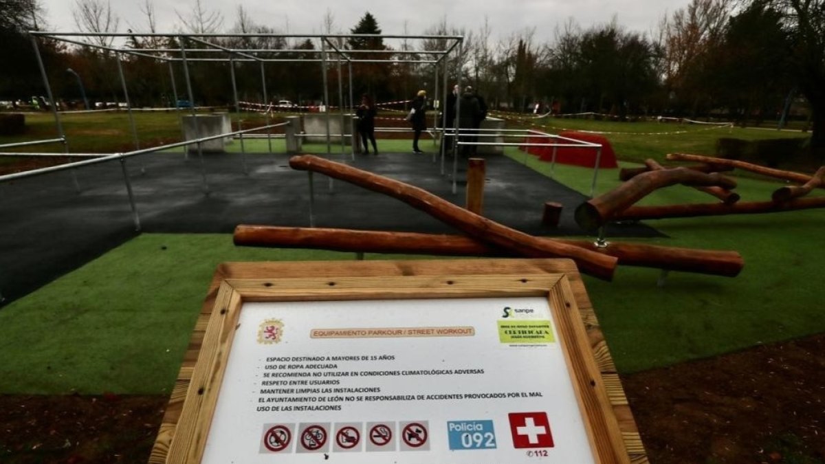 Estado de las obras de mejora en el parque de La Granja. RAMIRO