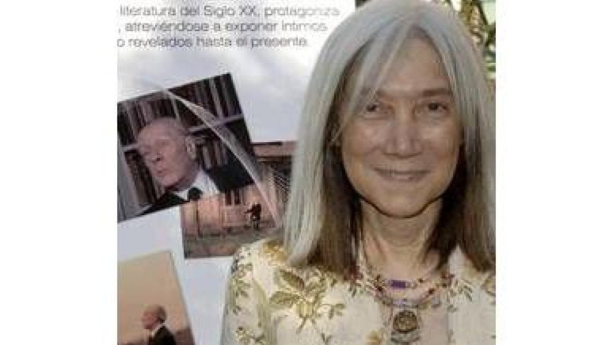 La viuda del poeta, María Kodama, durante la presentación