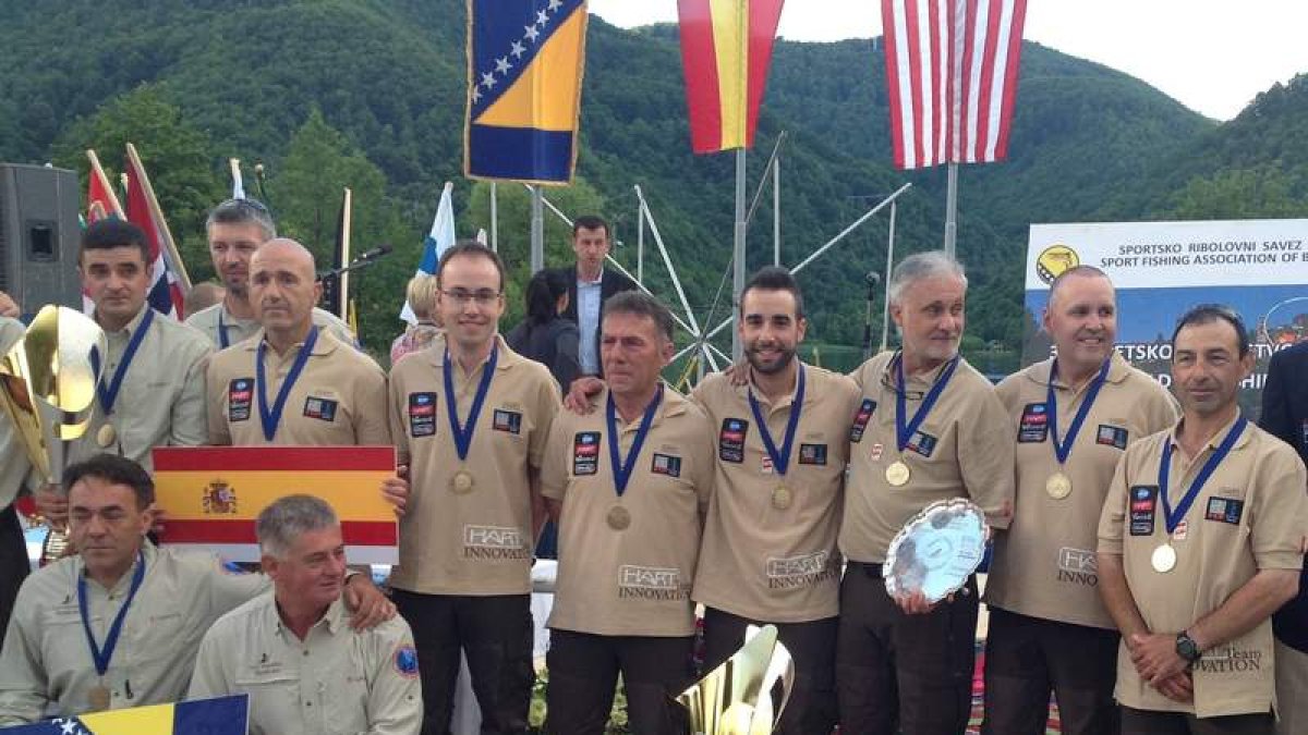 La selección española logra, por primera vez, un oro en el mundial de salmónidos .