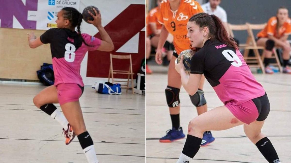 Ania Ramos, izquierda, y María Sancha formarán parte del Rodríguez Cleba la próxima temporada. DL