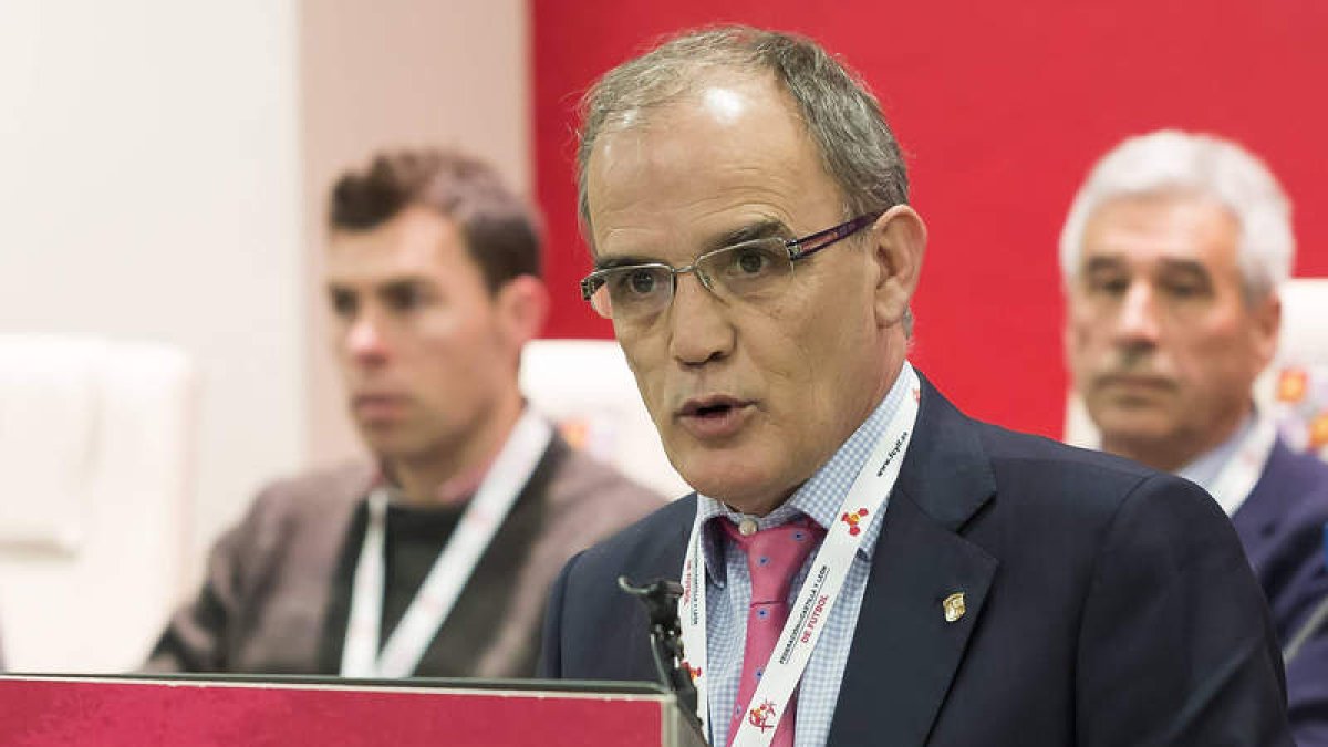 Marcelino Maté, presidente de la Real Federación de Castilla y León. DL