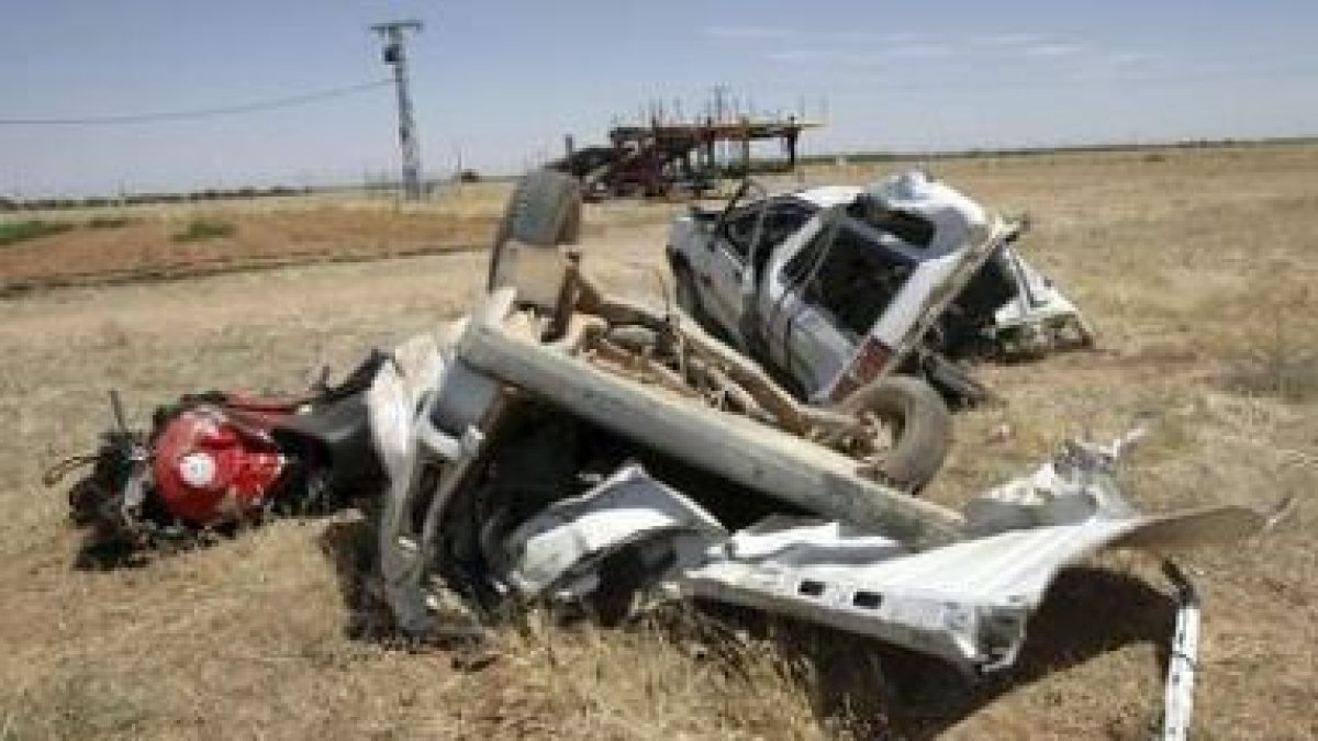 El accidente se produjo entre una furgoneta y una moto.