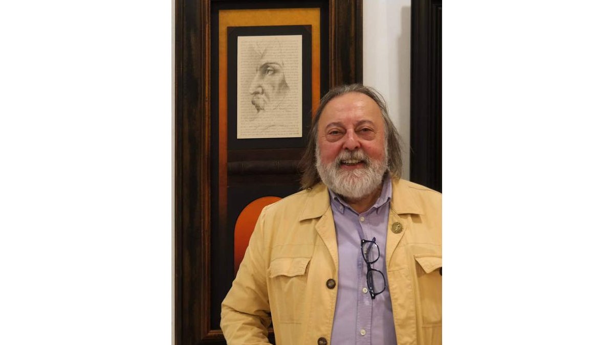 El artista leonés Juan Carlos Uriarte. CUEVAS