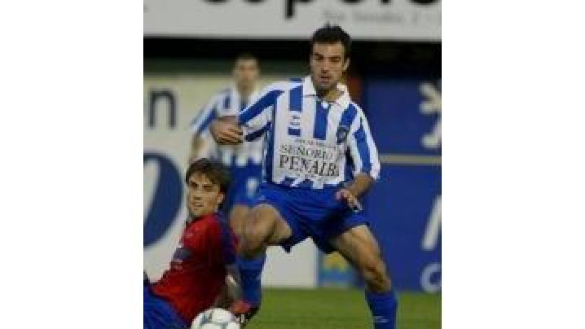 José Jesús Lanza, durante un partido en O Couto