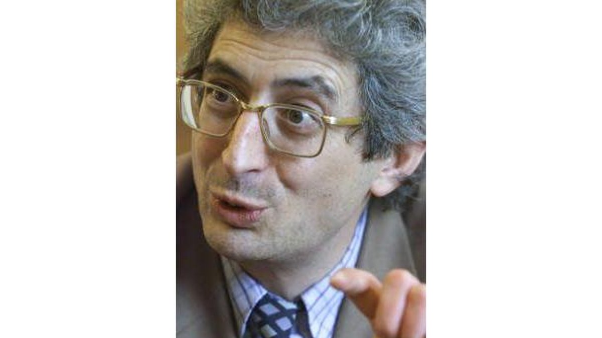 Enrique García Huete, durante la entrevista.