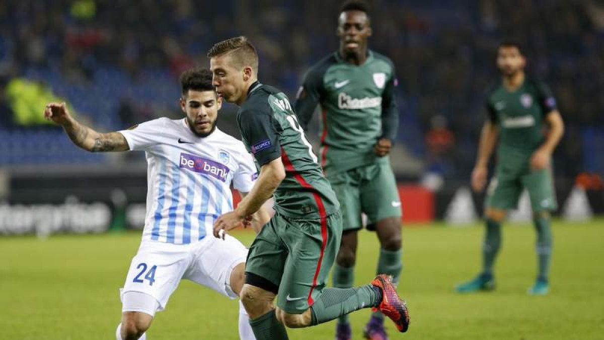 Muniain no tuvo su mejor actuación frente al Genk belga. WARNAND