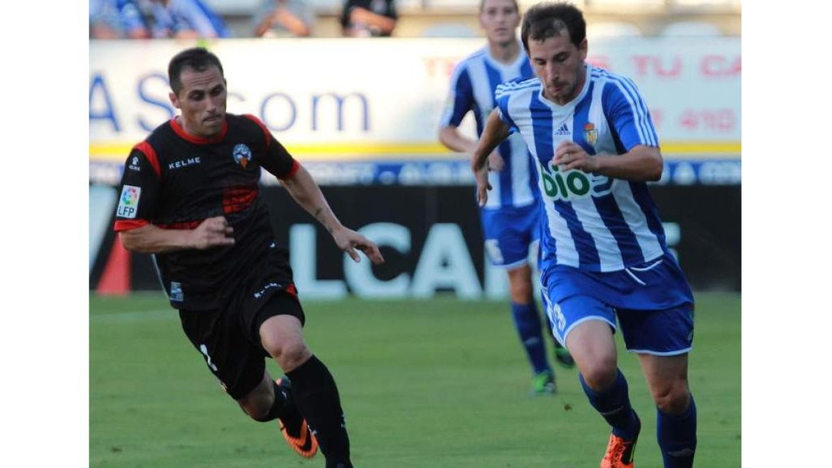 Collantes, en el partido del año pasado en Ponferrada.