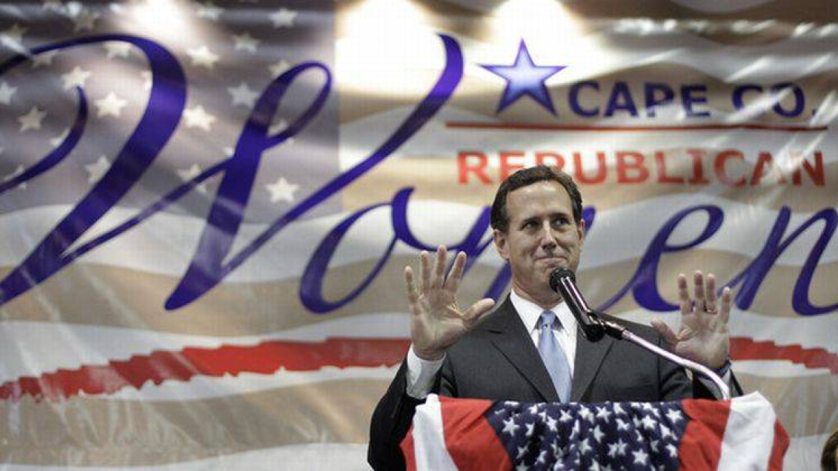 Rick Santorum, en Pennsylvania.