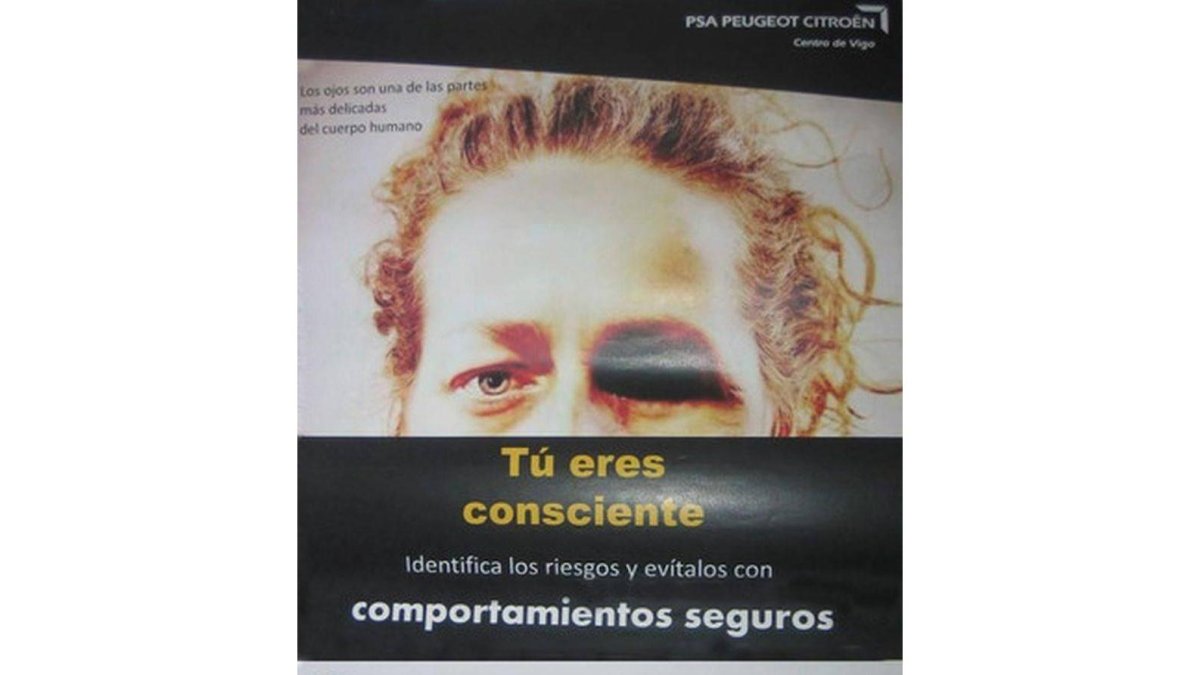Campaña de seguridad laboral de Peugeot Citroen de Vigo.