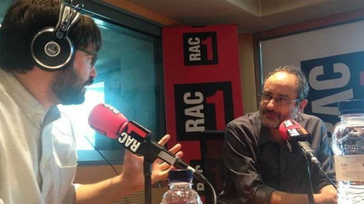 Antonio Baños, durante la entrevista en RAC-1, este domingo.