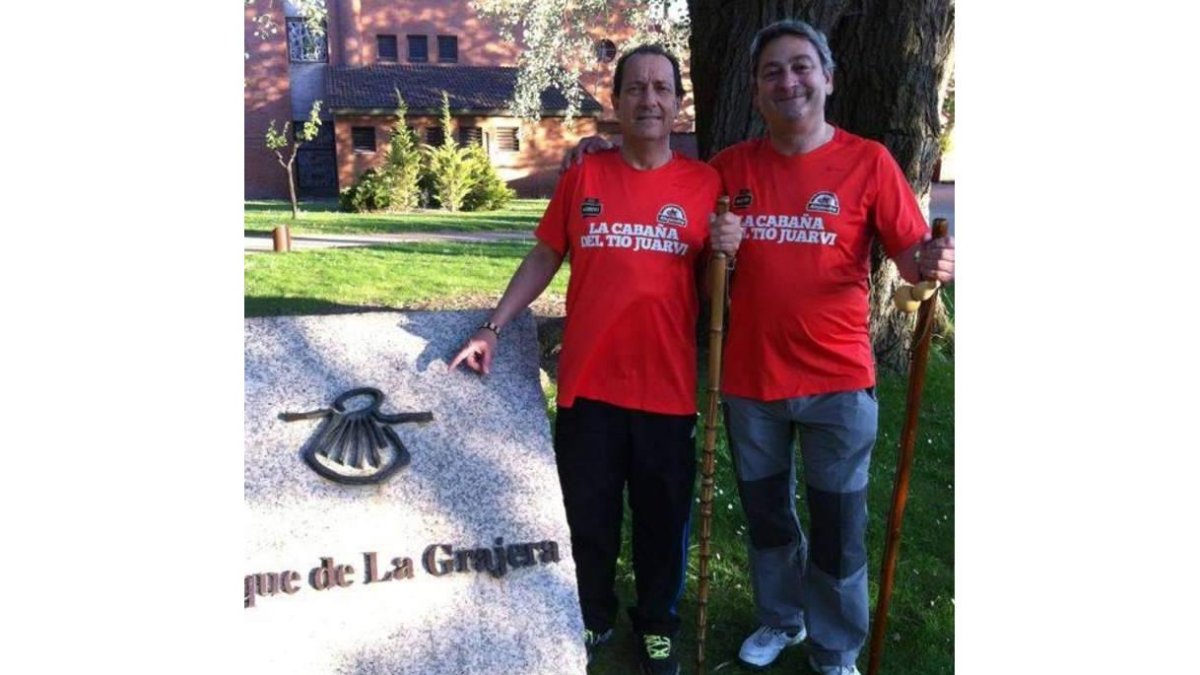 Juan Vicente del Álamo, con su amigo Miguel Ángel.