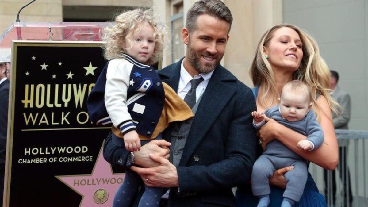 El actor Ryan Gosling.Ryan Reynolds, con su esposa Blake Lively y sus dos hijas.
