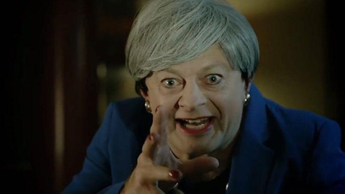 Andy Serkis, parodiando a Theresa May.