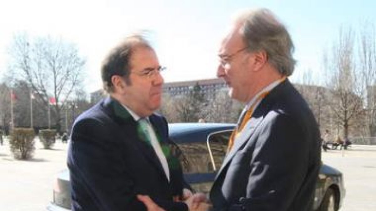 Juan Vicente Herrera y José Vega en una imagen de archivo