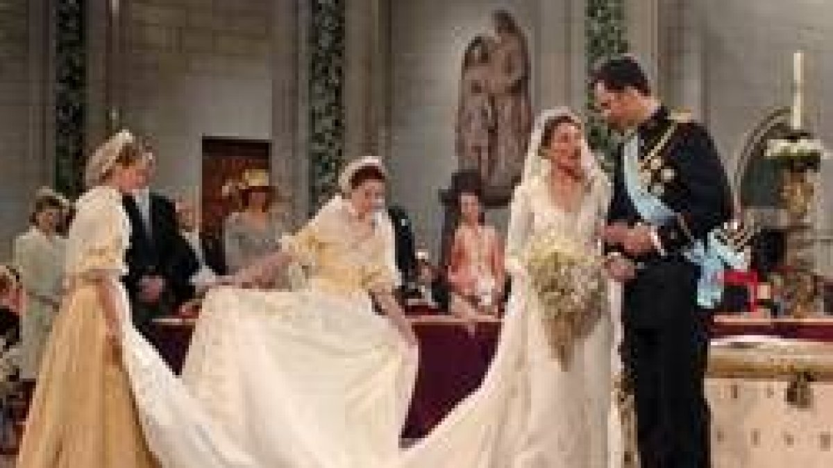 Los Príncipes de Asturias el día de su boda
