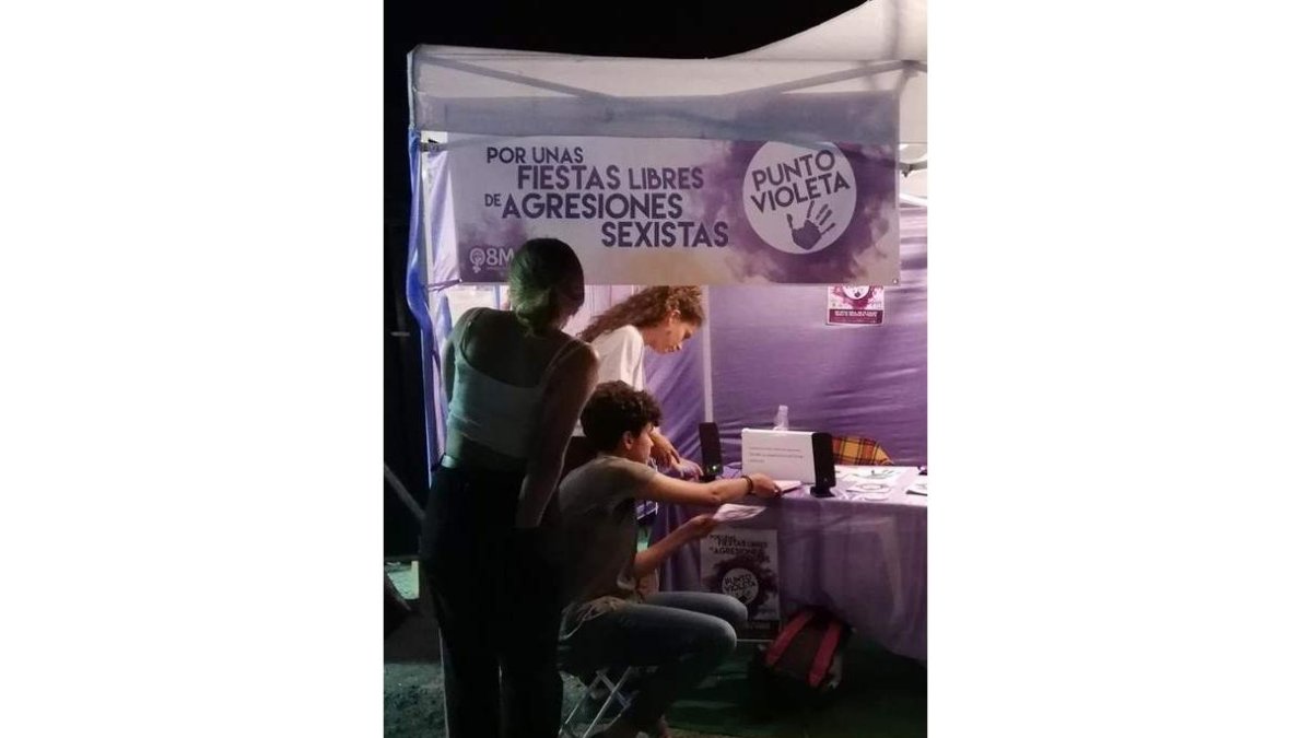 Punto violeta para denunciar agresiones sexuales. DL