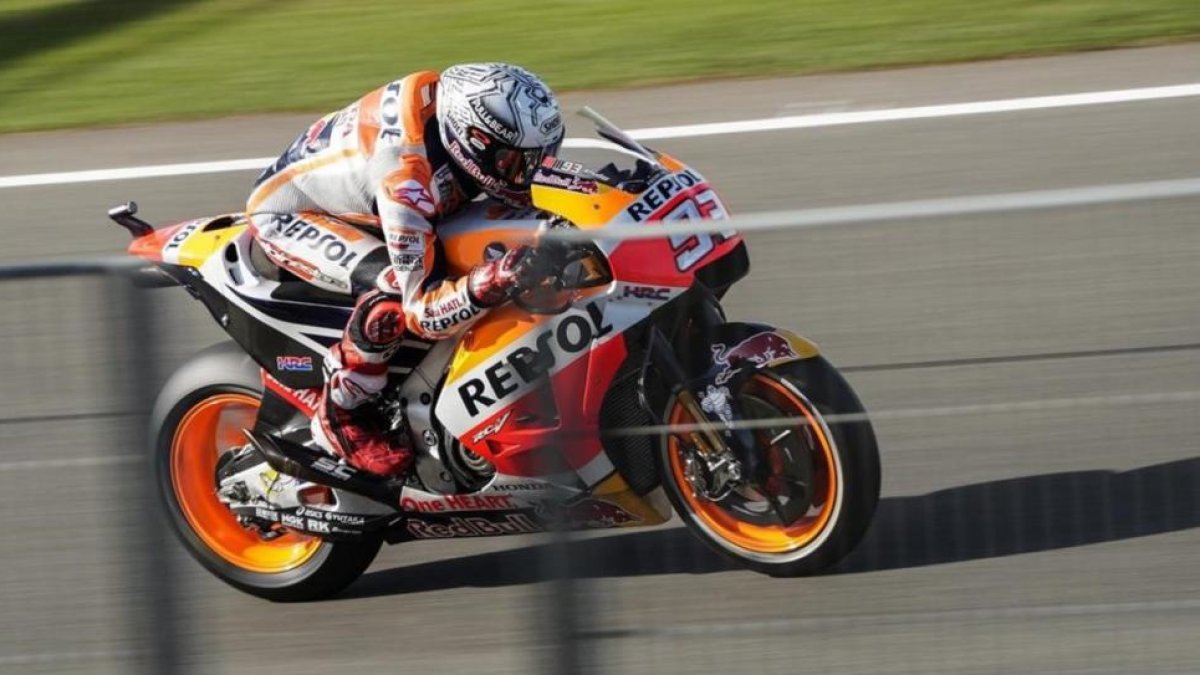 Marc Márquez (Honda) ha vuelto a ser hoy el mejor en los últimos test de Valencia.