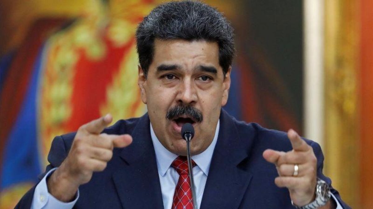 Rueda de prensa de Nicolás Maduro en Caracas.