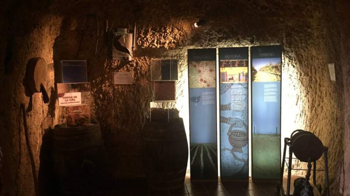 Imagen del interior del Museo del Vino, ubicado en la localidad de Valdevimbre. DL