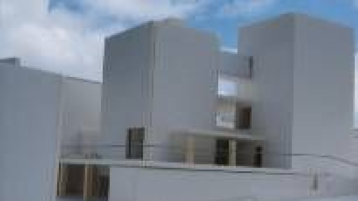 Imagen de una maqueta del centro Lyda que muestra el aspecto exterior que tendrá el edificio