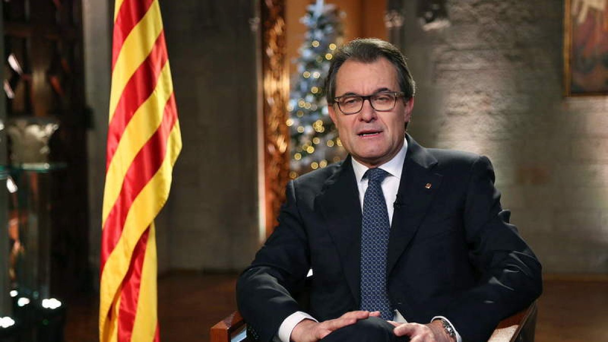 Mas durante su discurso de fin de año.