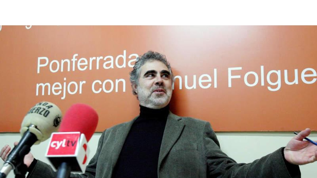 El concejal de USE-Bierzo Fernando Álvarez, ayer.