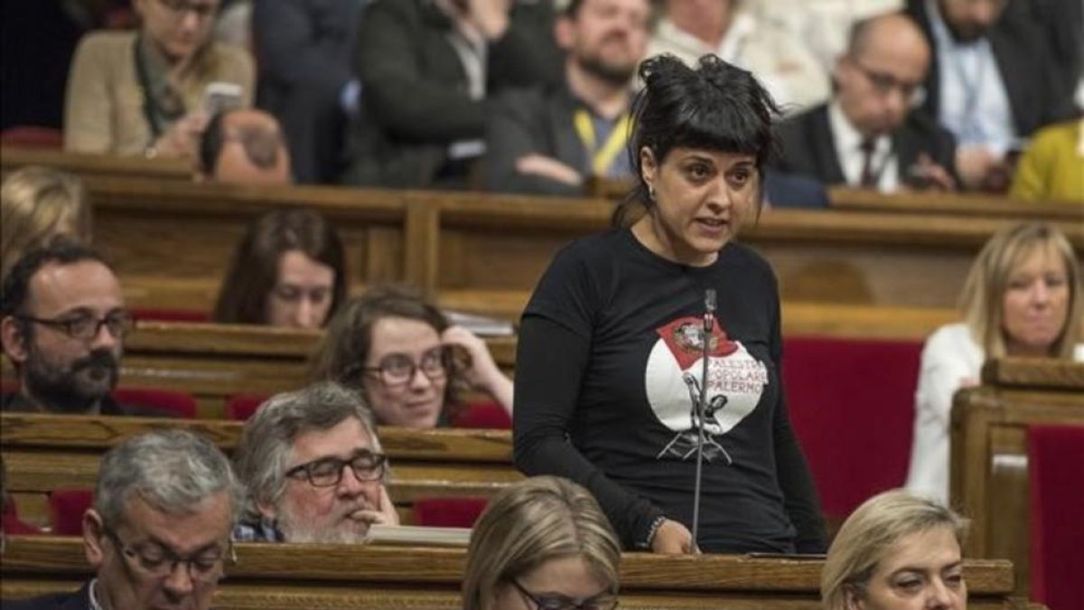 La diputada de la CUP en el Parlament, Anna Gabriel.