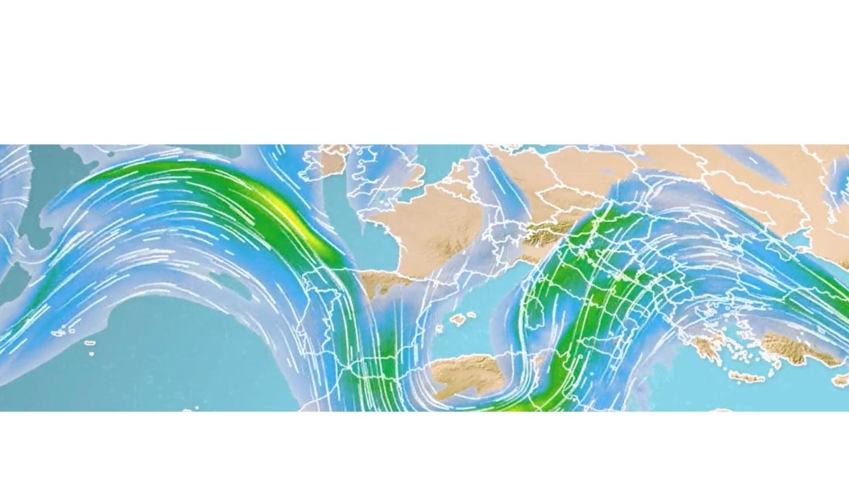 Evolución del chorro polar que se descuelga desde el norte del planeta. METEORED