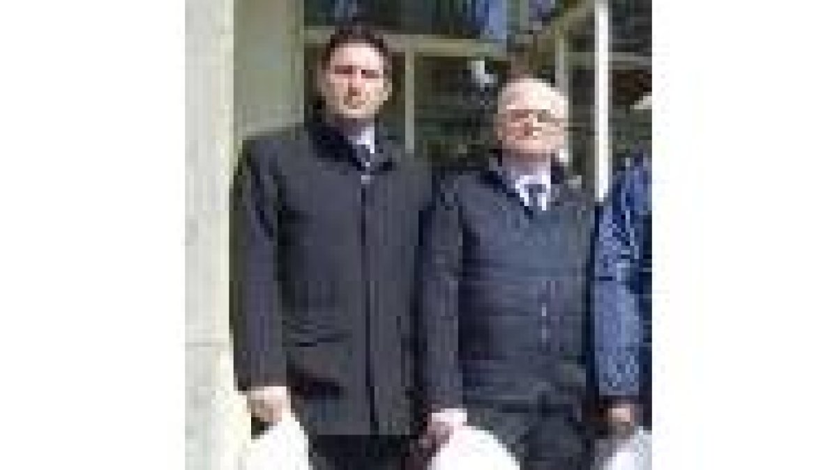 Maurizio Sartorato y Roberto Venturini, ayer en Antibióticos