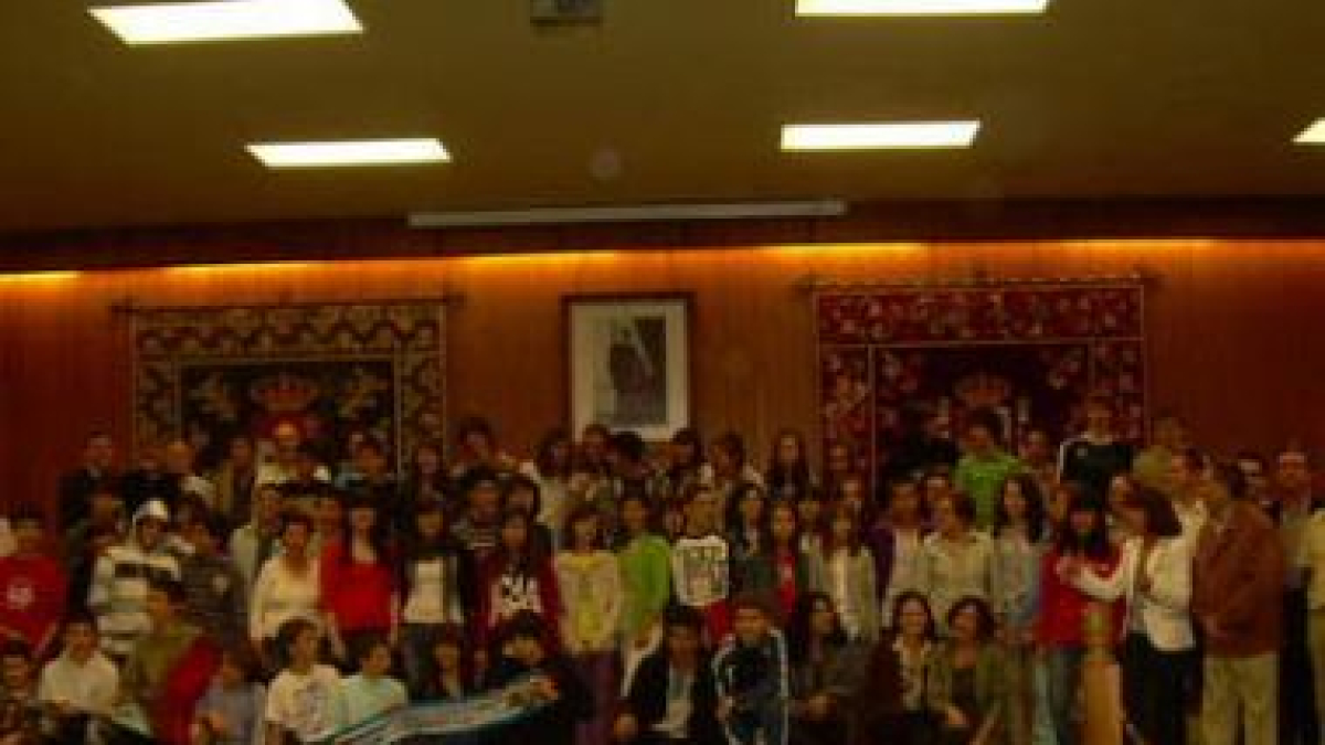 Foto de familia del alumnado del grupo Estamat.