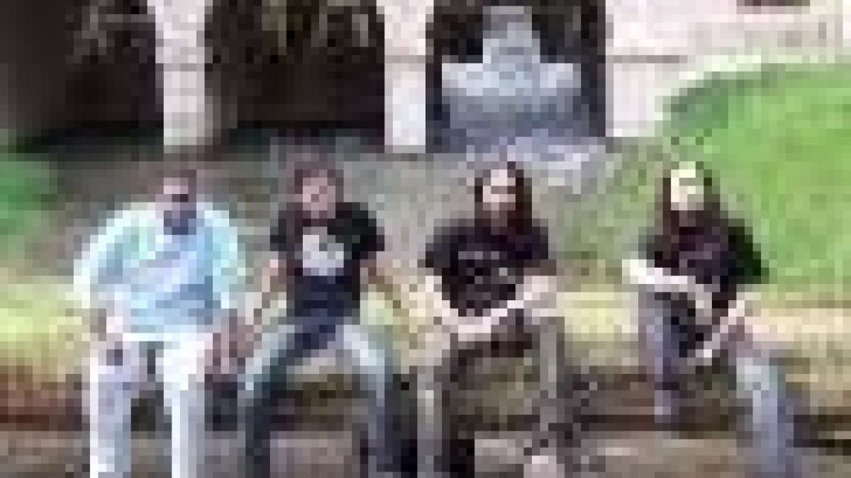Los integrantes del grupo leonés de fusión Alambique