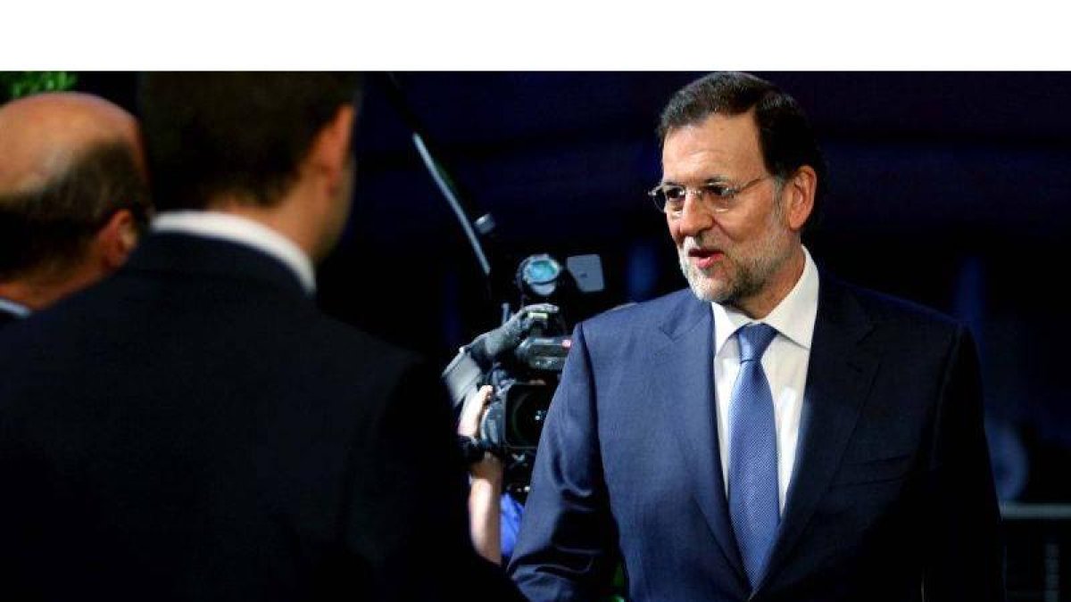 Mariano Rajoy, durante la entrevista en RTVE.