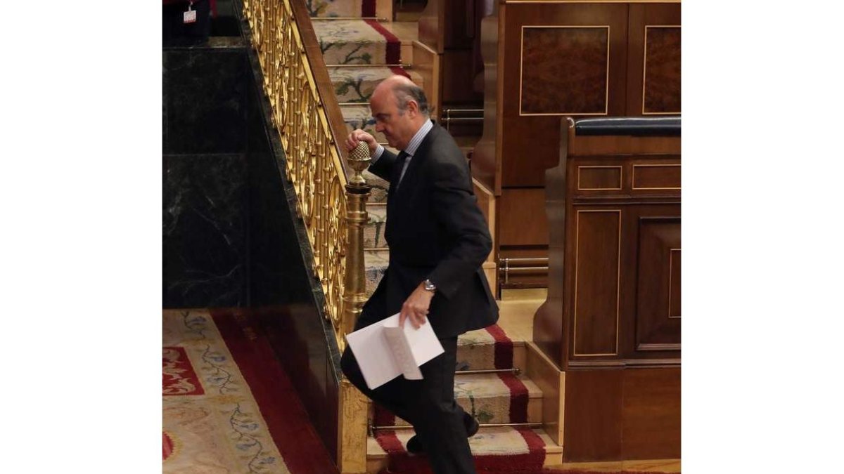 Luis de Guindos abandona esta semana el Ministerio. BALLESTEROS