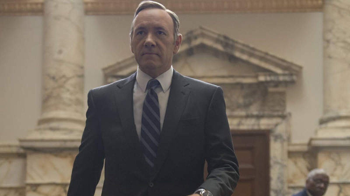 Kevin Spacey encarna al maquiavélico congresista Frank Underwood en ‘House of cards’.