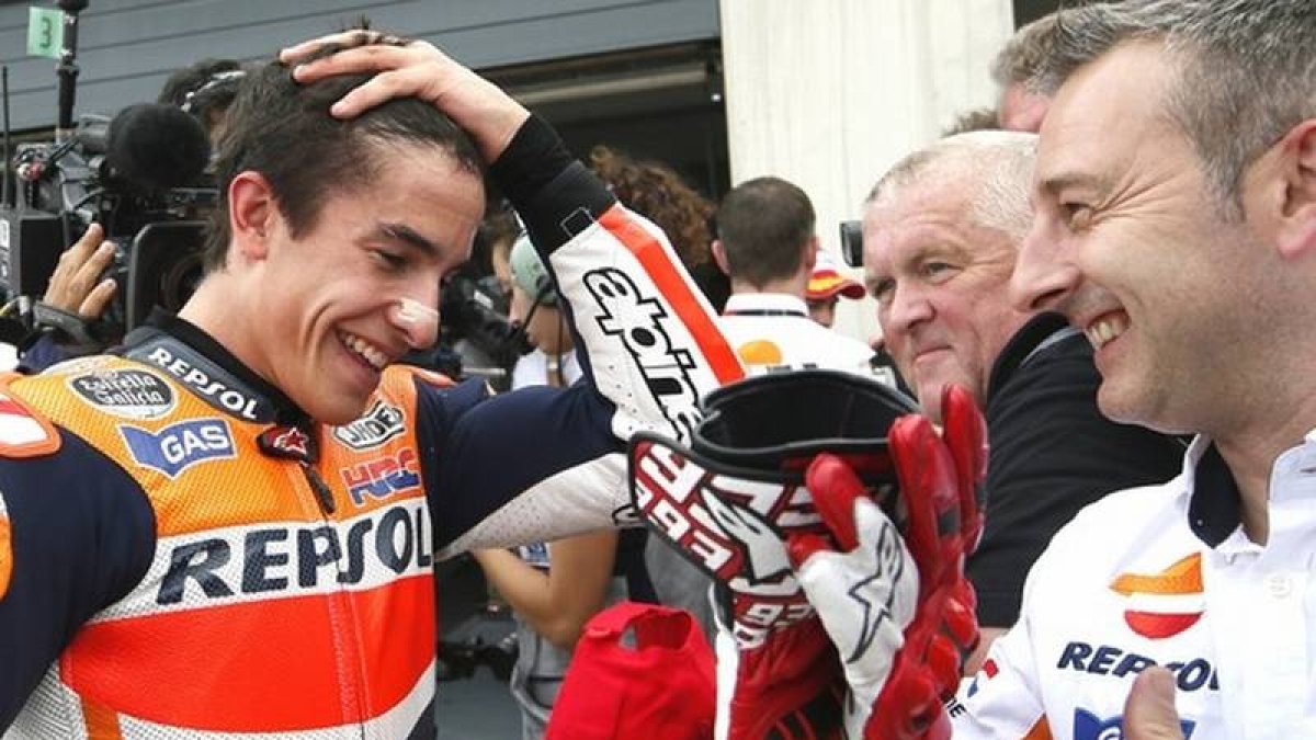 Marc Márquez, el pasado fin de semana, en el circuito de Motorland.