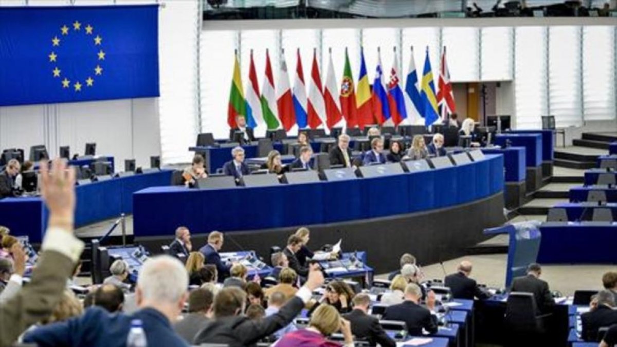 Sesión plenaria en el Parlamento Europeo.