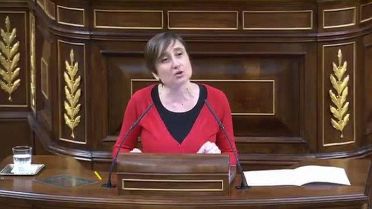 Intervención de Marta Sibina en el Congreso de los Diputados.
