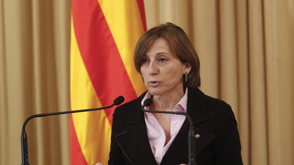 La presidenta del Parlament, Carme Forcadell.