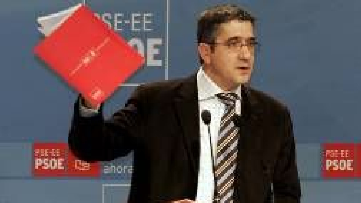 Patxi López, durante su intervención en el V Congreso del PSE-EE