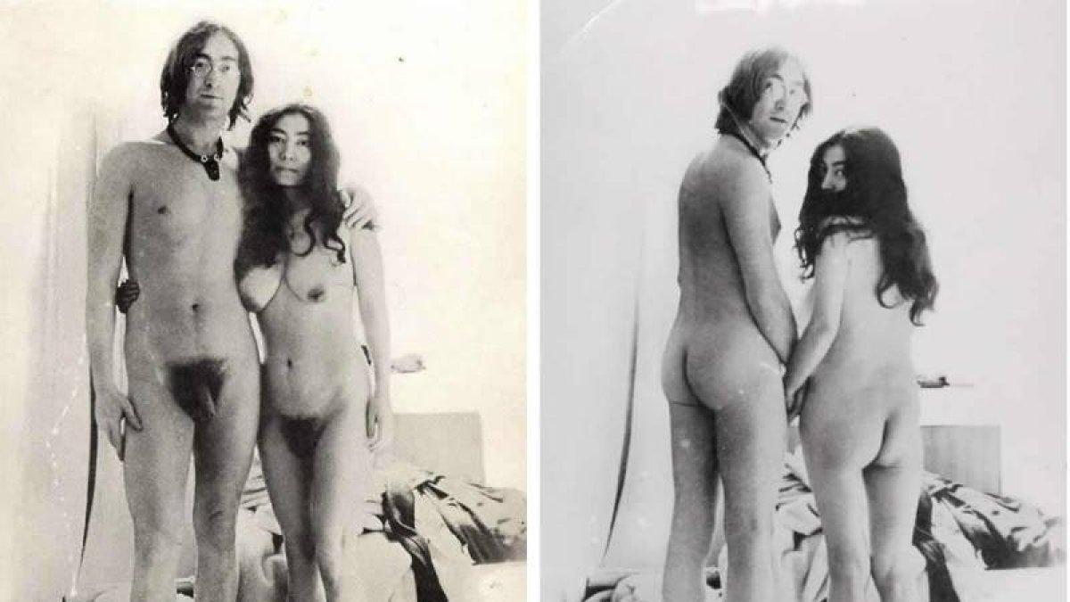 Imágenes cedidas por Duke’s Auction y BNPS de las dos fotografías en blanco y negro de John Lennon y Yoko Ono.
