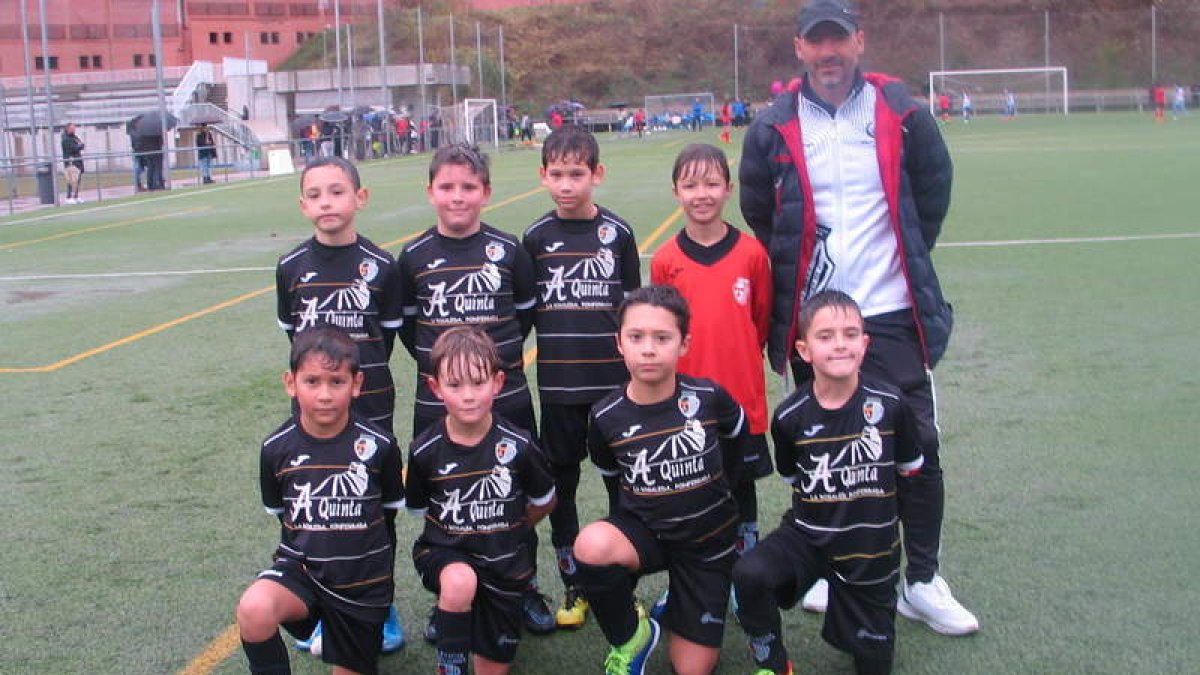 Equipo del Atlético Templario B de categoría benjamín. M. MACÍAS