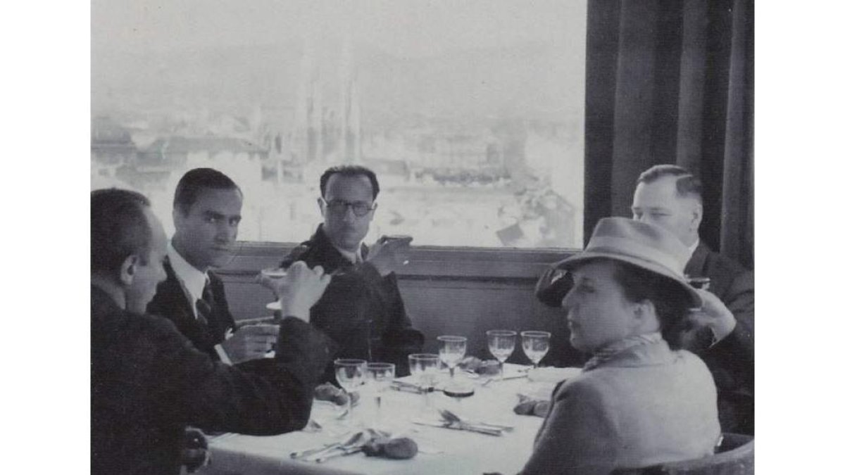 Brindis nazi con Goebels y Vivanco en 1941