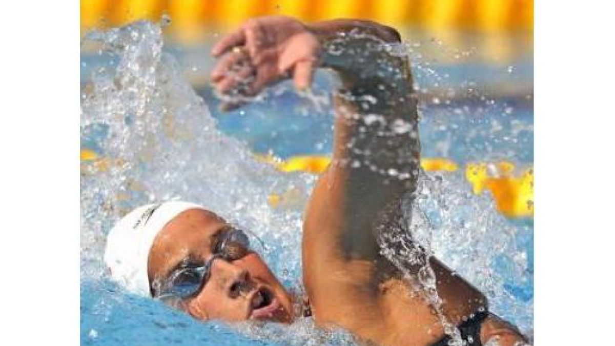 Érika se llevó el triunfo en el 800 como ya hiciera en Barcelona.