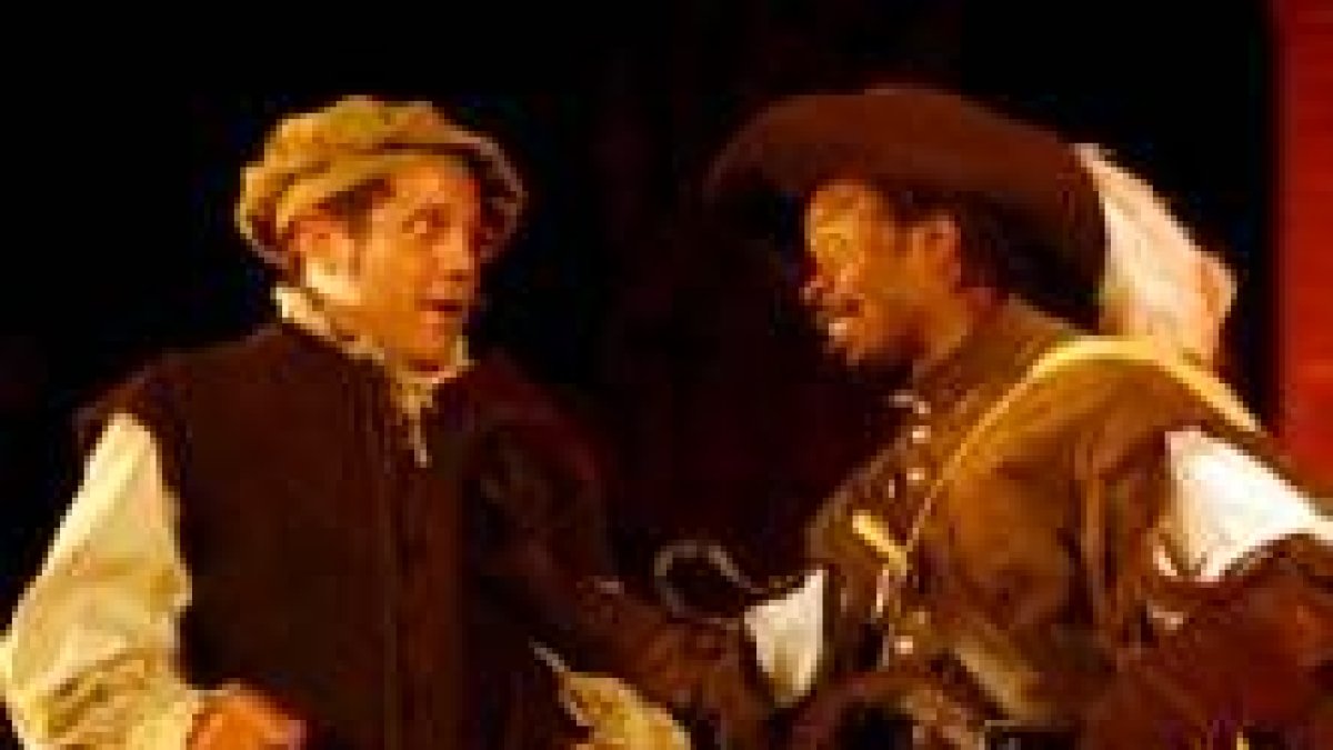 Dos de los actores del montaje de «Don Juan Tenorio»